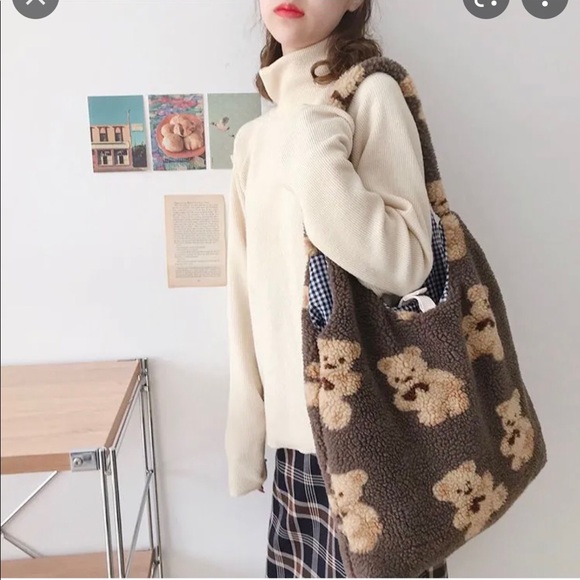 Teddy bear tote bag - Picture 3 of 6